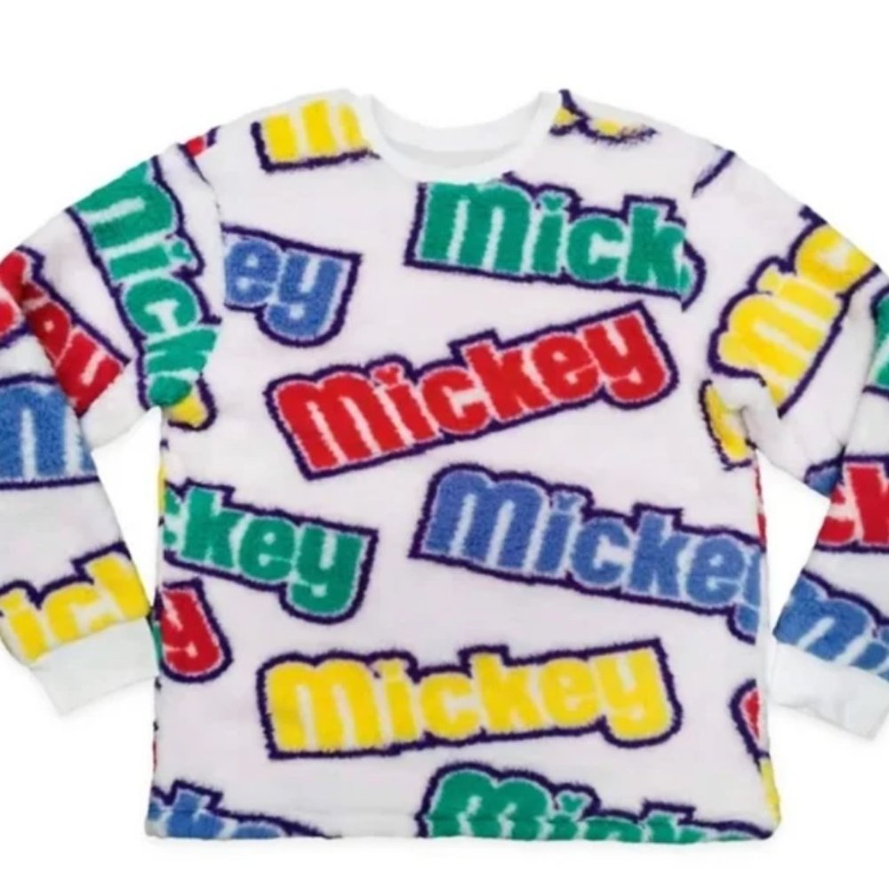 Disney Mickey White Fleece Sweater